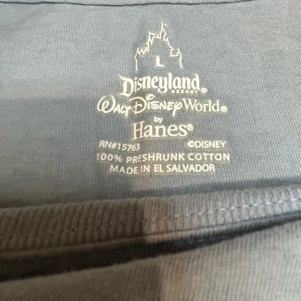 Disneyland Walt Disney World by Hanes Mickey T-shirt with wraparound image - Picture 2 of 3